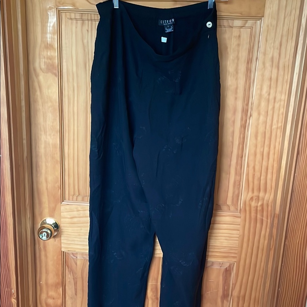 Citron Black Wide Leg Pants